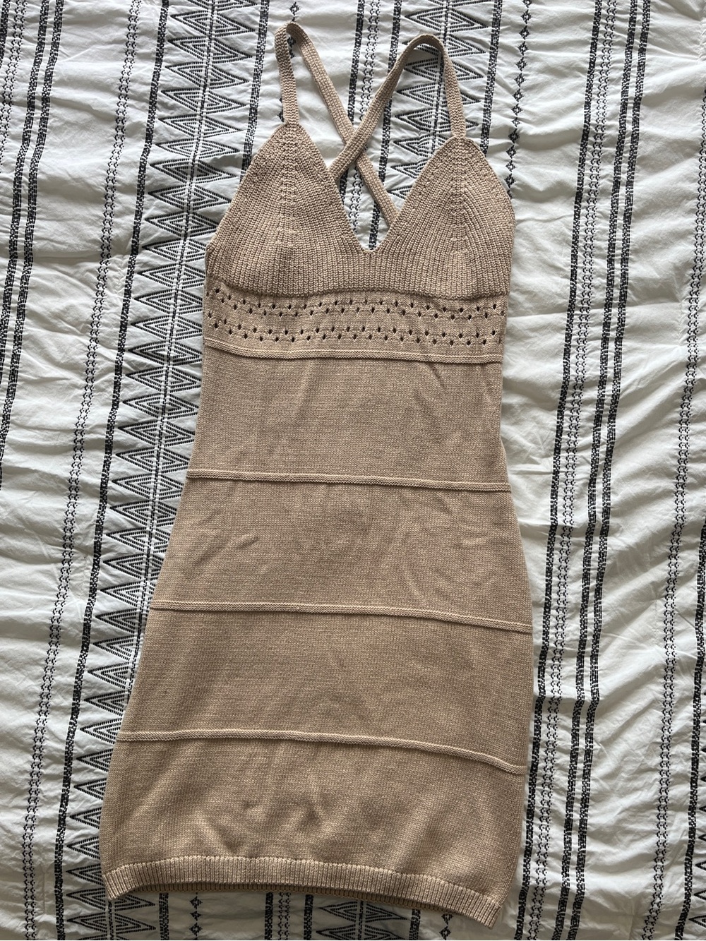V-Neck Knit Dress